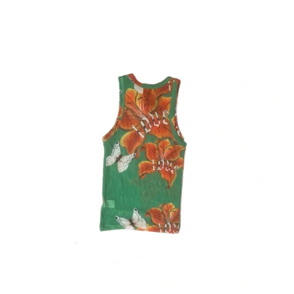 Juliet Johnstone Green Mesh Tank - Picture 2 of 2